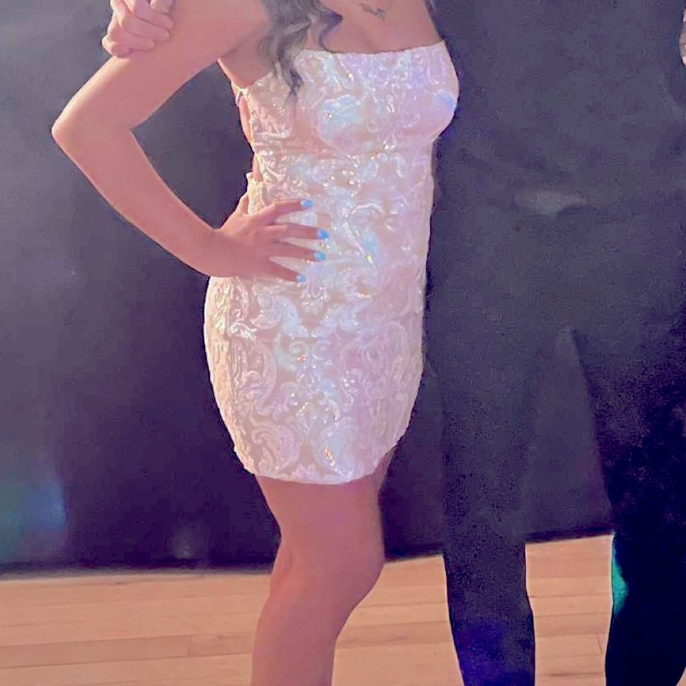 Windsor Sequin reflected homecoming dress size SMALLISH